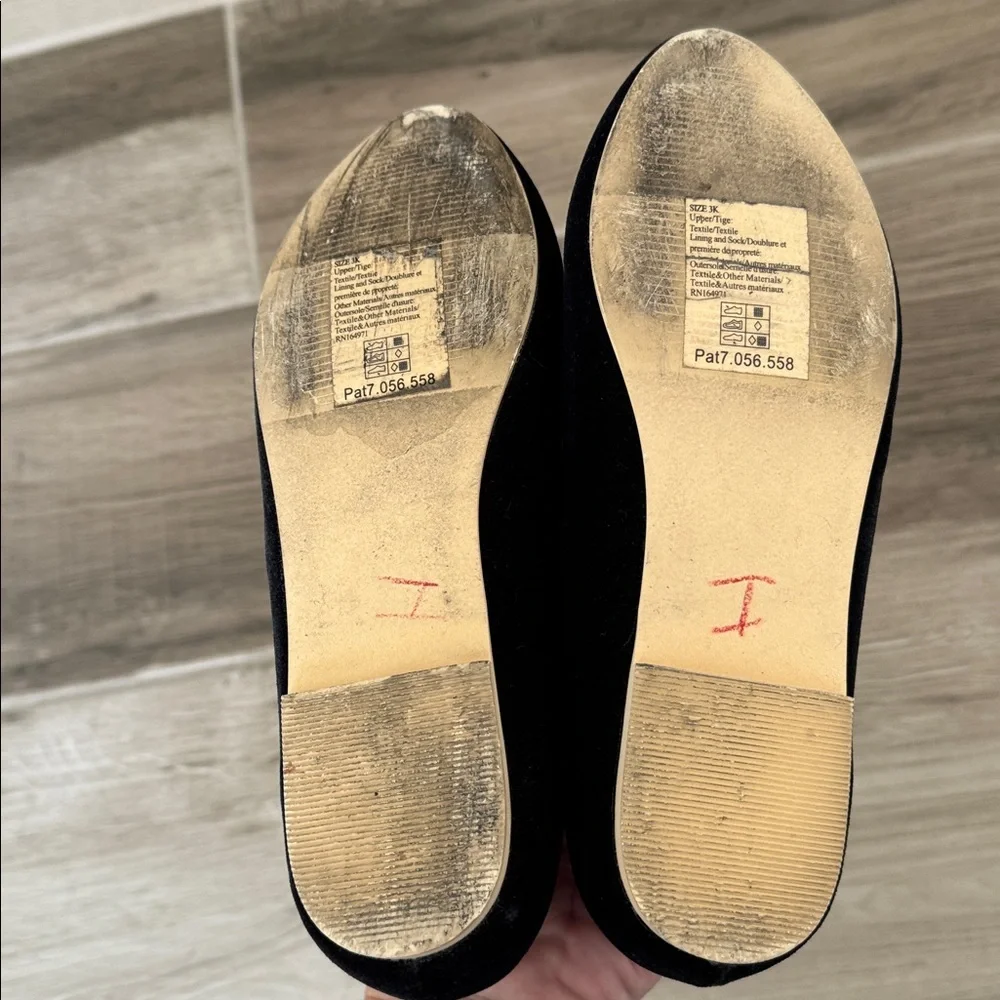 Janie and Jack 3 Velvet Rosette ballet flats mary jane shoes